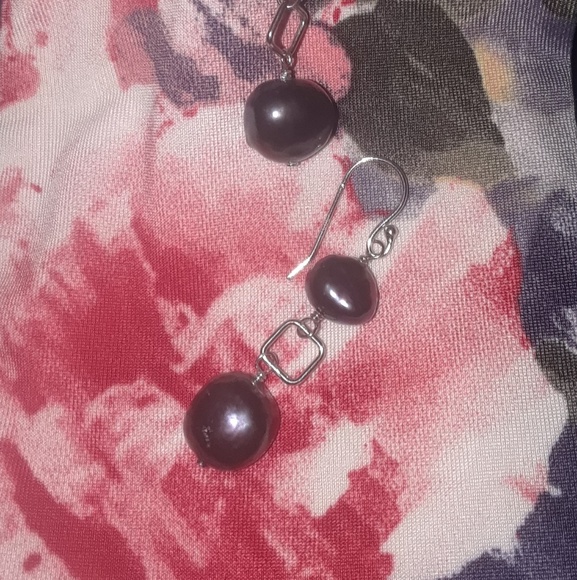 🤑Baroque Pearl Earrings!!! - Picture 3 of 4